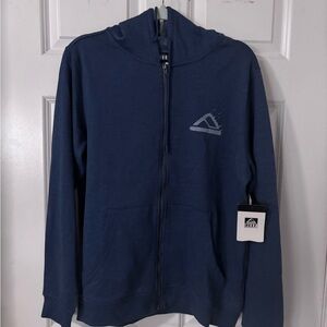 Reef Navy Zip-Up Hoodie